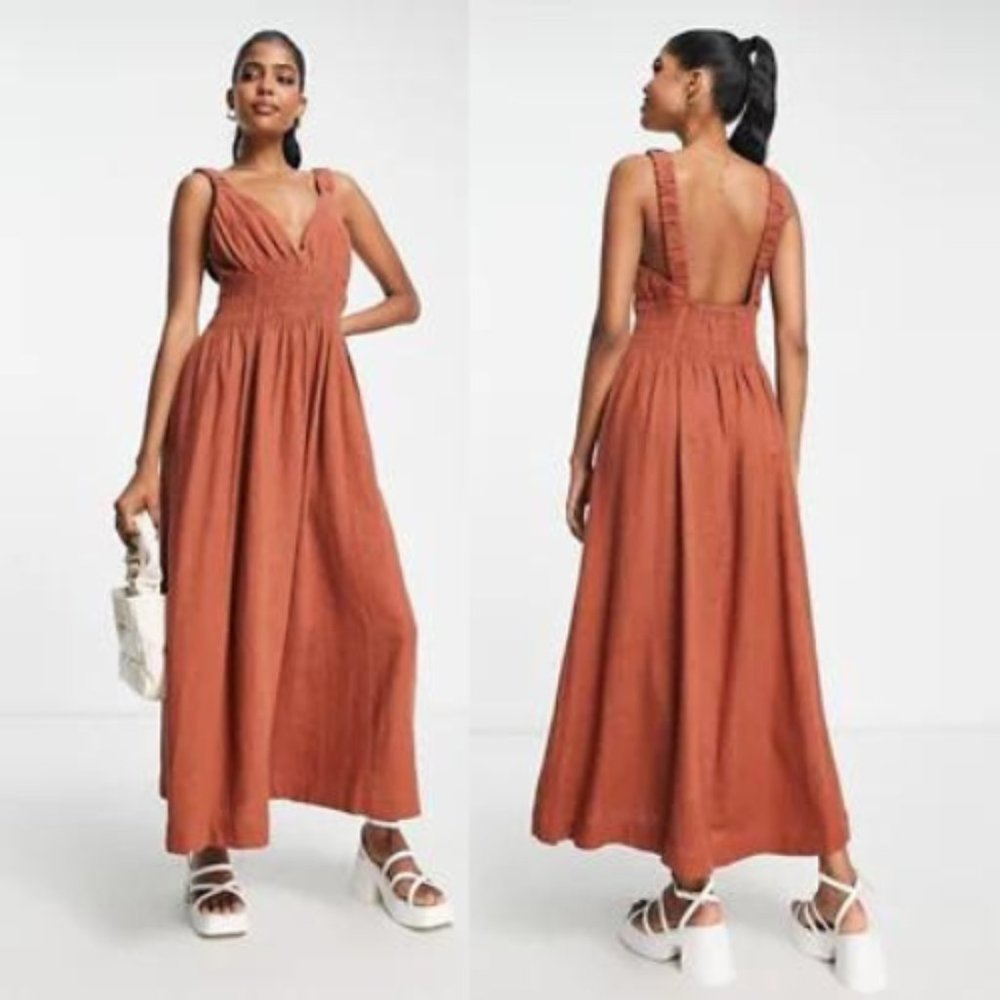 Abercrombie & Fitch Rust Maxi Dress